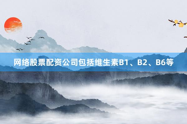 网络股票配资公司包括维生素B1、B2、B6等